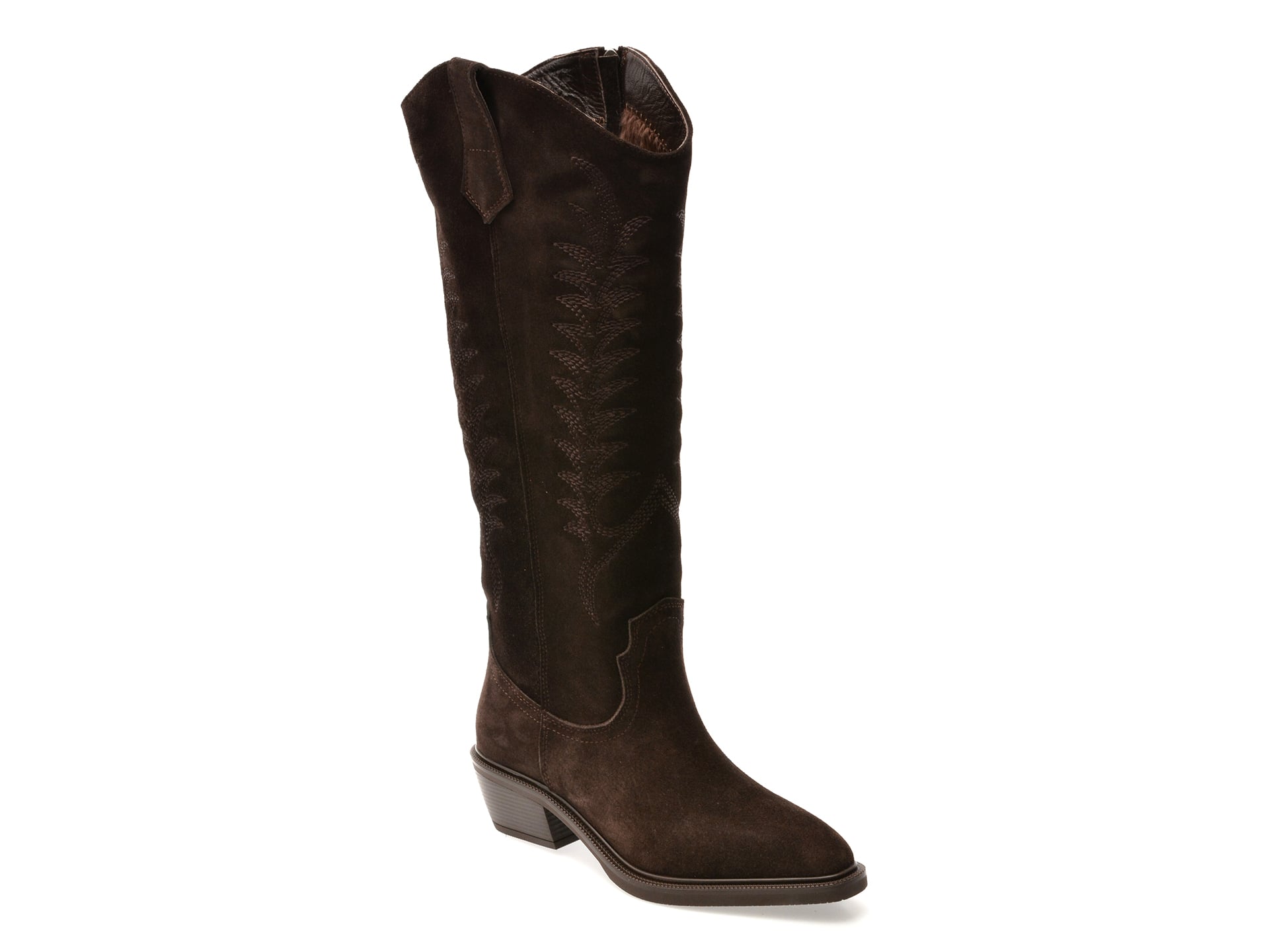 Reducere 69% - Ciocate elegante EPICA maro, 2881588, din piele intoarsa 1 Ciocate elegante EPICA maro