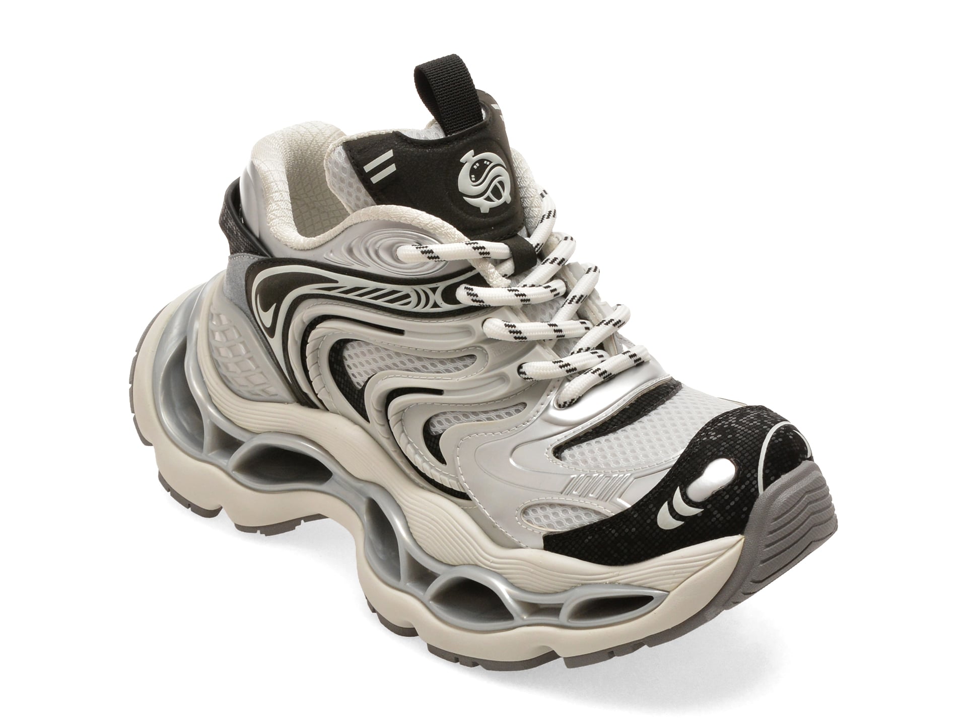 Reducere 50% - Pantofi sport GRYXX argintii, 1478A, din piele ecologica 1 Pantofi sport GRYXX argintii