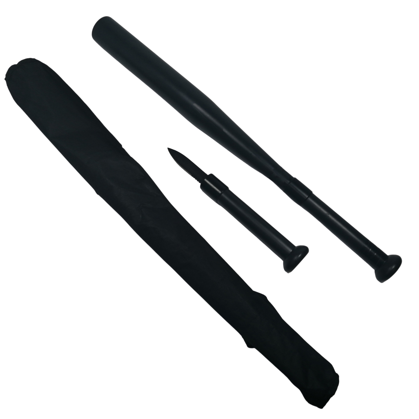 Reducere 41% - Bata de baseball DEPOX , full metal, maner detasabil, 61 cm, negru, teaca inclusa 1 Bata de baseball DEPOX