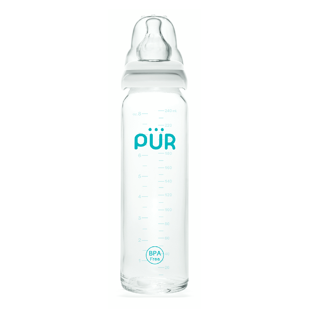 Reducere 30% - Biberon din sticla, 240ml, PUR 1 Biberon din sticla