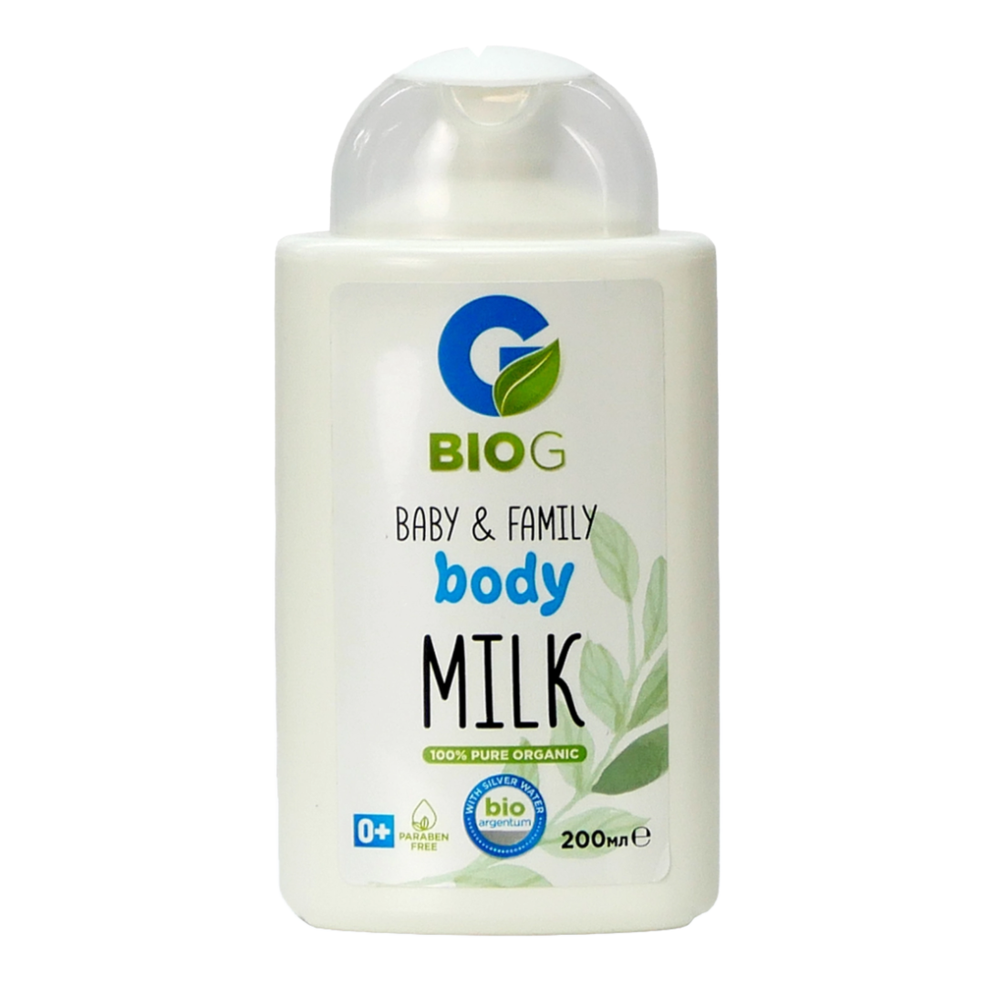 Reducere 30% - Lapte de corp organic Baby&Family, 200 ml, BIO G 1 Lapte de corp organic Baby&Family