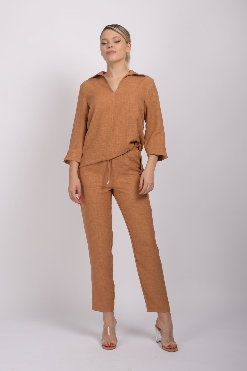 Reducere 5% - Bluza din vascoza LaDonna de culoare maro 1 Bluza din vascoza LaDonna de culoare maro