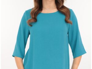 Bluza lejera uni turcoaz