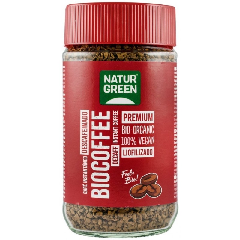 Reducere 14% - Cafea Bio Instant, Decofeinizata, 100 g, Natur Green 1 Cafea Bio Instant