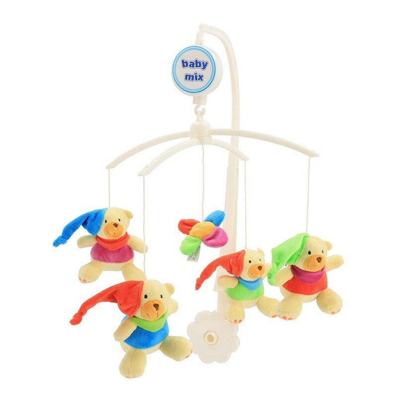 Reducere 51% - Carusel, Baby Mix, Pentru patut, Cu 5 jucarii din plus, Bears with caps 1 Carusel