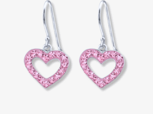 Cercei din Argint Pinky Heart