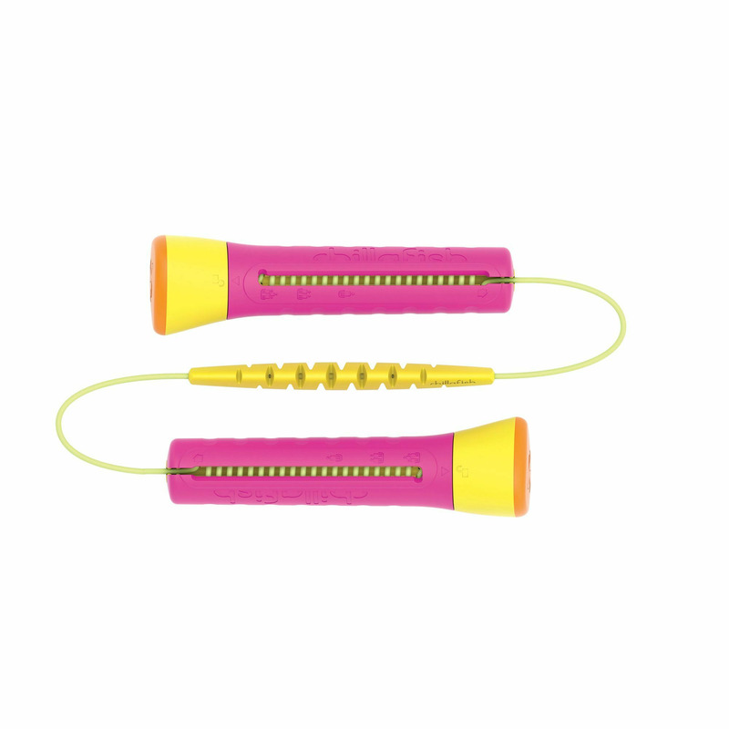 Reducere 54% - Coarda de sarit, Chillafish, Cu lungime reglabila Skibbi, Lungime de la 20 cm la 3 m, Pentru 4 ani + si adulti, Fucshia 1 Coarda de sarit