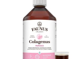 Colagenus Frumusețe - Colagen lichid hidrolizat cu acid hialuronic și biotină. Flacon 500ml. Susține sănătatea și frumusețea pielii