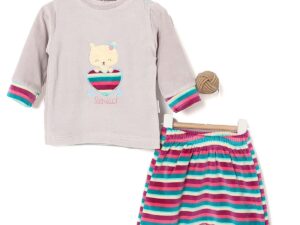 Compleu catifelat LOVED BEAR gri
