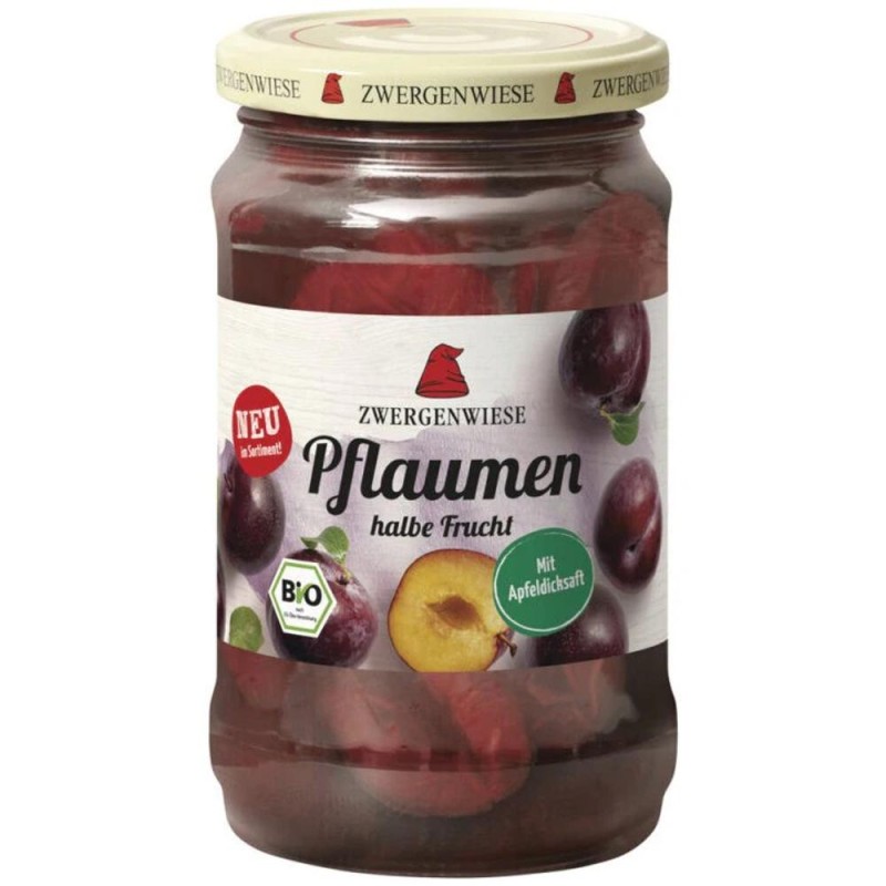 Reducere 14% - Compot de Prune Jumatati, Zwergenwiese, Bio, 360 g 1 Compot de Prune Jumatati