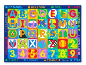 Covor de joaca Litere si forme geometrice - Melissa & Doug