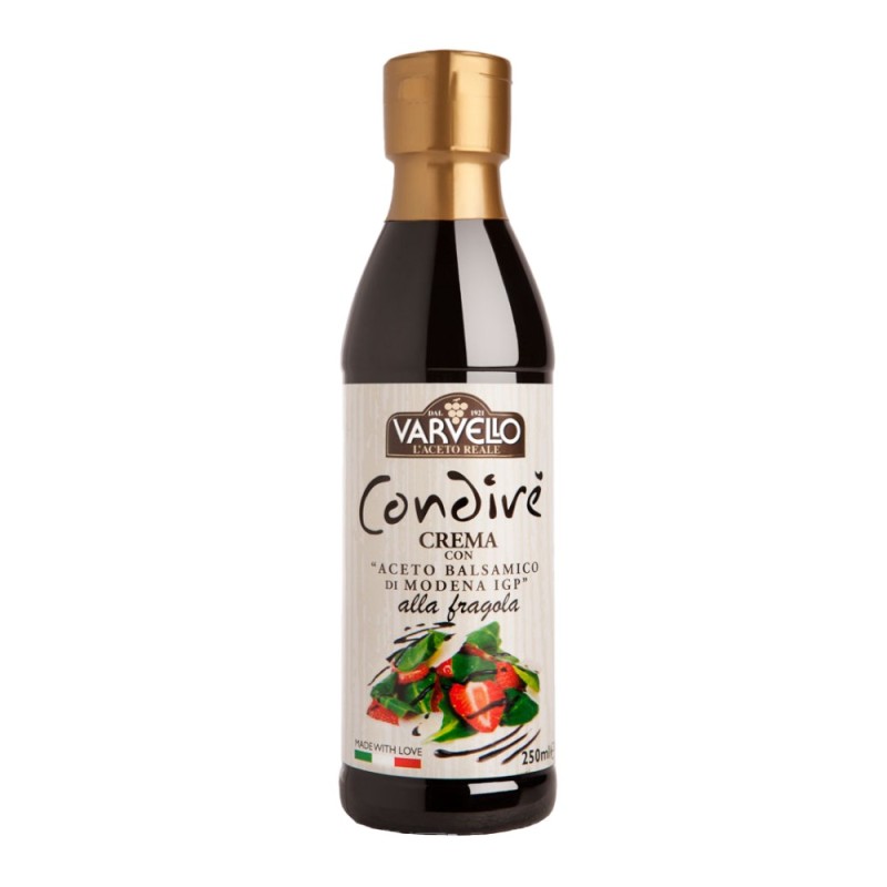 Reducere 14% - Crema de Otet Balsamic Capsuni, Varvello, 250 ml 1 Crema de Otet Balsamic Capsuni