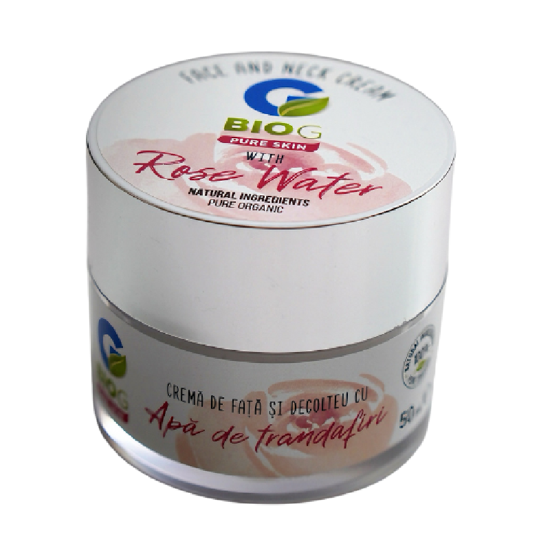 Reducere 30% - Crema organica si hipoalergenica pentru fata si decolteu Pure Skin, 50 ml, BIO G 1 Crema organica si hipoalergenica pentru fata si decolteu Pure Skin
