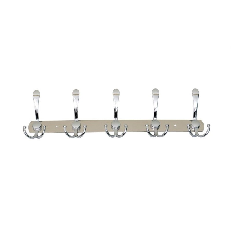 Reducere 14% - Cuier cu 5 Agatatori, Metal, Lungime 44.5 cm, Argintiu 1 Cuier cu 5 Agatatori