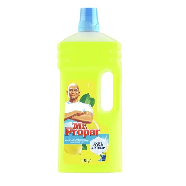 Reducere 15% - Detergent Universal pentru Suprafete cu Parfum de Lamaie - Mr. Proper Lemon, 1500 ml 1 Detergent Universal pentru Suprafete cu Parfum de Lamaie - Mr. Proper Lemon