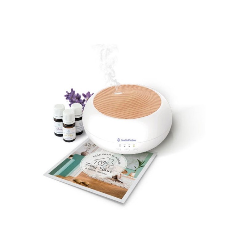 Reducere 14% - Difuzor de Arome si Umidificator cu Ultrasunete + 3 Uleiuri Esentiale, Esentialaroms 1 Difuzor de Arome si Umidificator cu Ultrasunete + 3 Uleiuri Esentiale