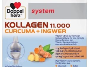 Doppelherz System Kollagen 11.000 Plus Curcuma + Ghimbir*30 fl
