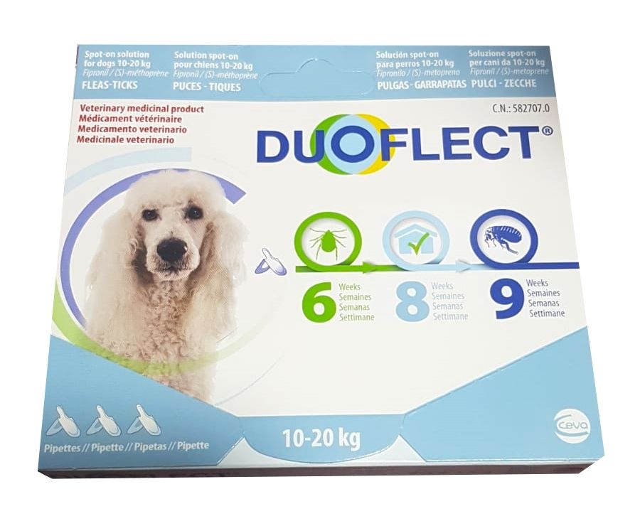 Reducere 61% - Duoflect DOG (M), 3 pipete, 10-20 kg 1 Duoflect DOG (M)