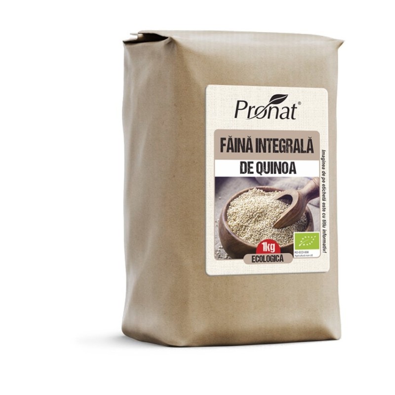 Reducere 14% - Faina Integrala Bio de Quinoa, 1 kg, Pronat 1 Faina Integrala Bio de Quinoa