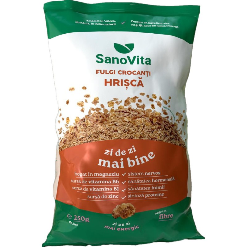 Reducere 14% - Fulgi Crocanti de Hrisca, Sanovita, 250 g 1 Fulgi Crocanti de Hrisca