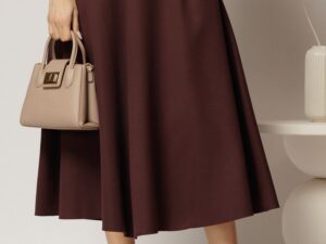Fusta midi bordo croi clos office