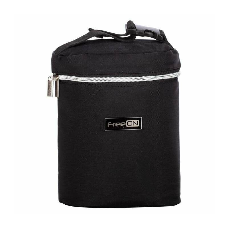 Reducere 53% - Geanta biberon, FreeON, Double Style, Pentru 2 biberoane, Mentine continutul atat cald, cat si rece, Black 1 Geanta biberon