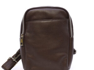 Geantă crossbody bărbați Benvenuti maro din piele 263BGEA6499M