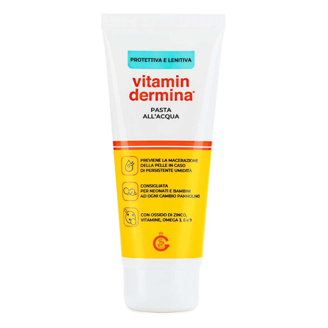 Reducere 25% - Cremă protectoare impotriva eritemului fesier Pasta all’Acqua, 100ml, Vitamin Dermina 1 Cremă protectoare impotriva eritemului fesier Pasta all’Acqua