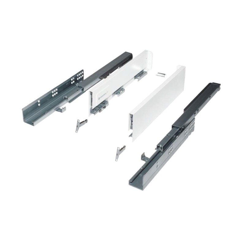 Reducere 14% - Glisiera Idealbox Slim, L350 mm, H88 mm, pentru Placa de 18 mm, Finisaj Antracit 1 Glisiera Idealbox Slim