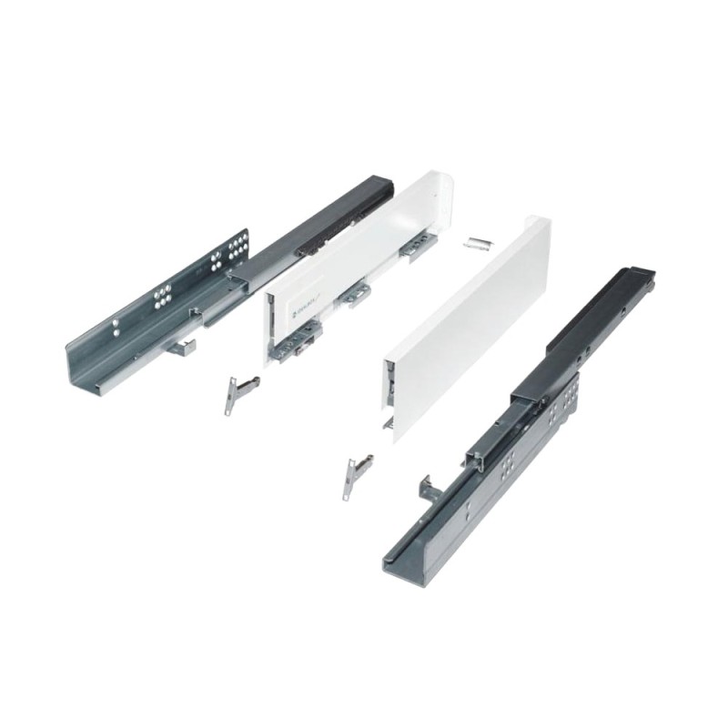 Reducere 14% - Glisiera Idealbox Slim, L450 mm, H172 mm, pentru Placa de 18 mm, Finisaj Antracit 1 Glisiera Idealbox Slim