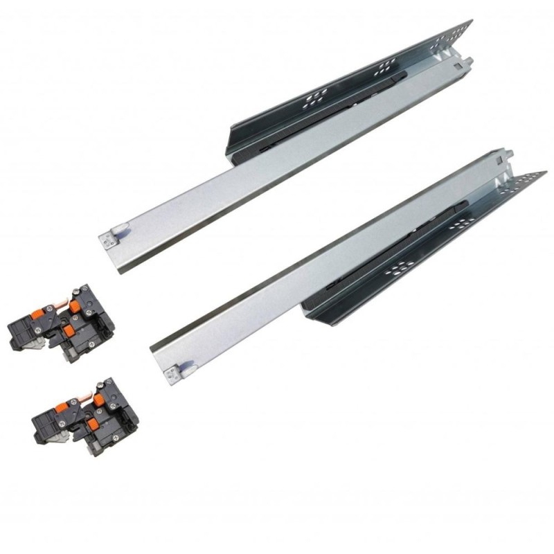 Reducere 14% - Glisiera Idealslide cu Amortizare si Reglaj 3D, L450 mm, Extensie Totala 1 Glisiera Idealslide cu Amortizare si Reglaj 3D