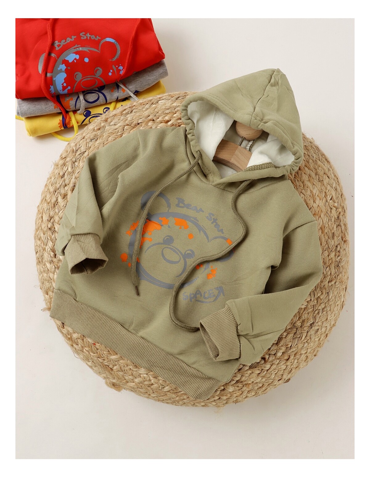 Reducere 52% - Hanorac Bear Star, verde 1 Hanorac Bear Star