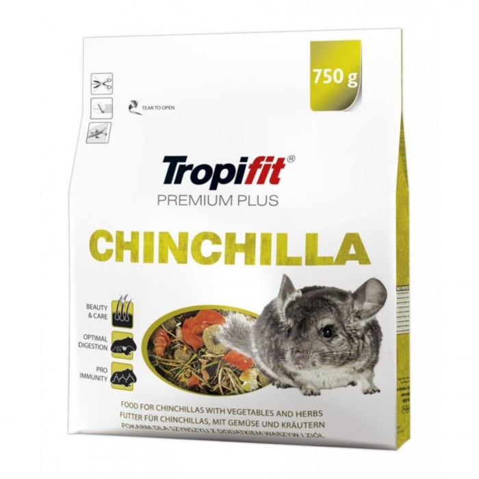 Reducere 28% - Hrana pentru cincila Tropifit Premium Plus Chinchilla, 750 g 1 Hrana pentru cincila Tropifit Premium Plus Chinchilla