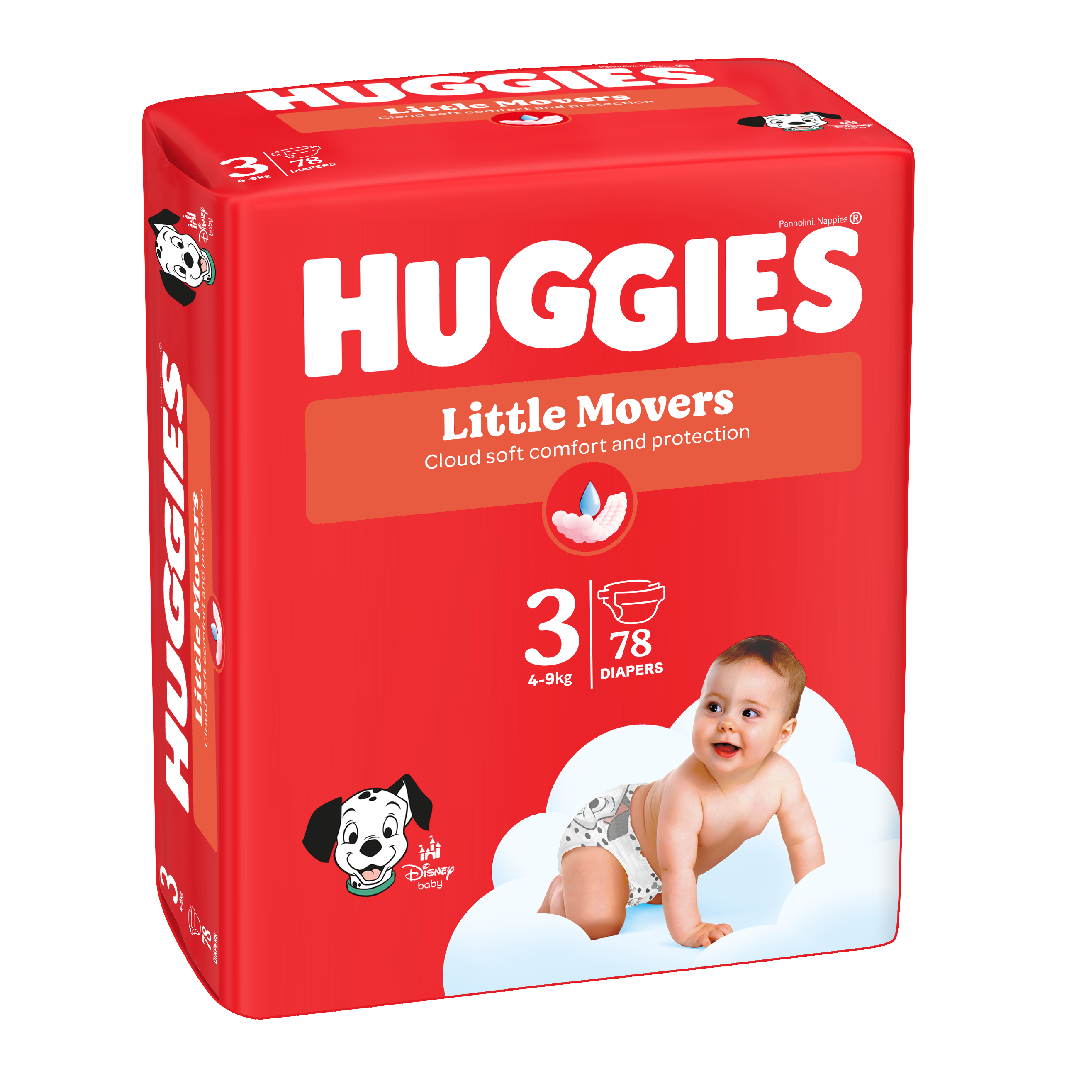 Reducere 30% - Scutece Ultra Comfort, Nr.3, 4-9kg, 78 bucati, Huggies 1 Scutece Ultra Comfort