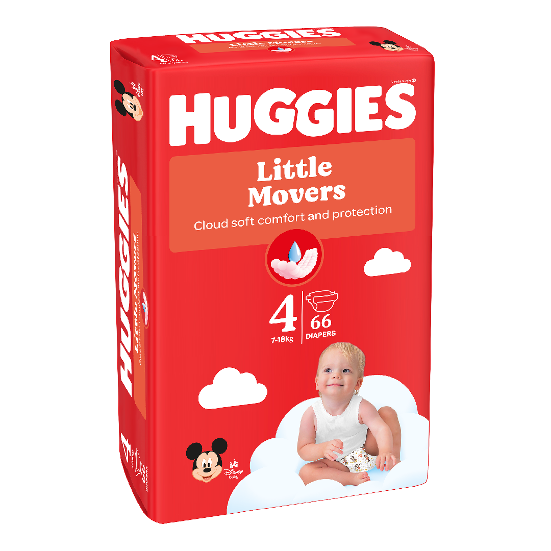 Reducere 30% - Scutece Ultra Comfort Nr.4, 7-18 kg, 66 bucati, Huggies 1 Scutece Ultra Comfort Nr.4