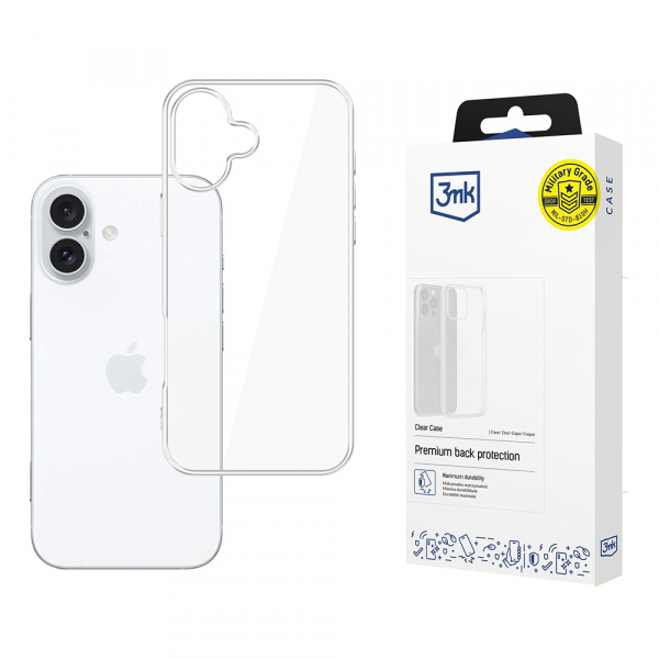 Reducere 48% - Husa pentru Apple iPhone 16, 3MK, Clear, Transparenta 1 Husa pentru Apple iPhone 16