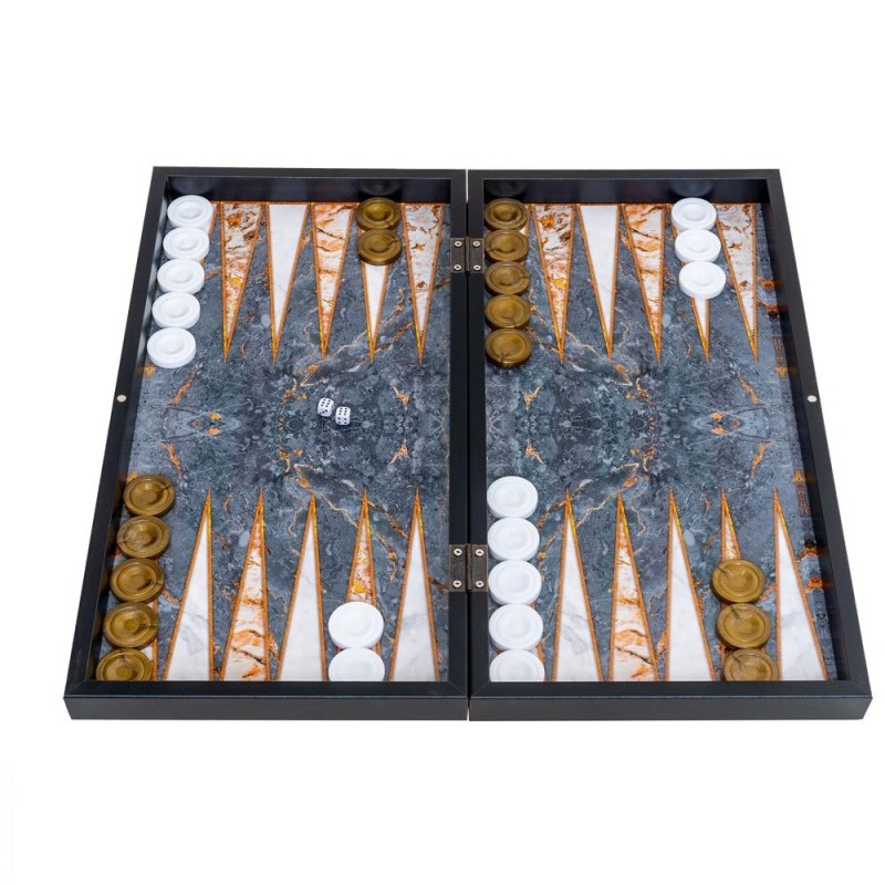 Reducere 14% - Joc de Table, Model Gri, 50 x 50 cm, Lemn Lacuit 1 Joc de Table