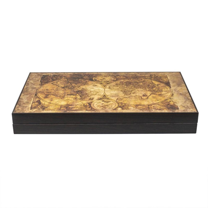 Reducere 14% - Joc din Lemn Lacuit, Table, Model Glob Lucios, Dimensiune 48 x 58 cm 1 Joc din Lemn Lacuit