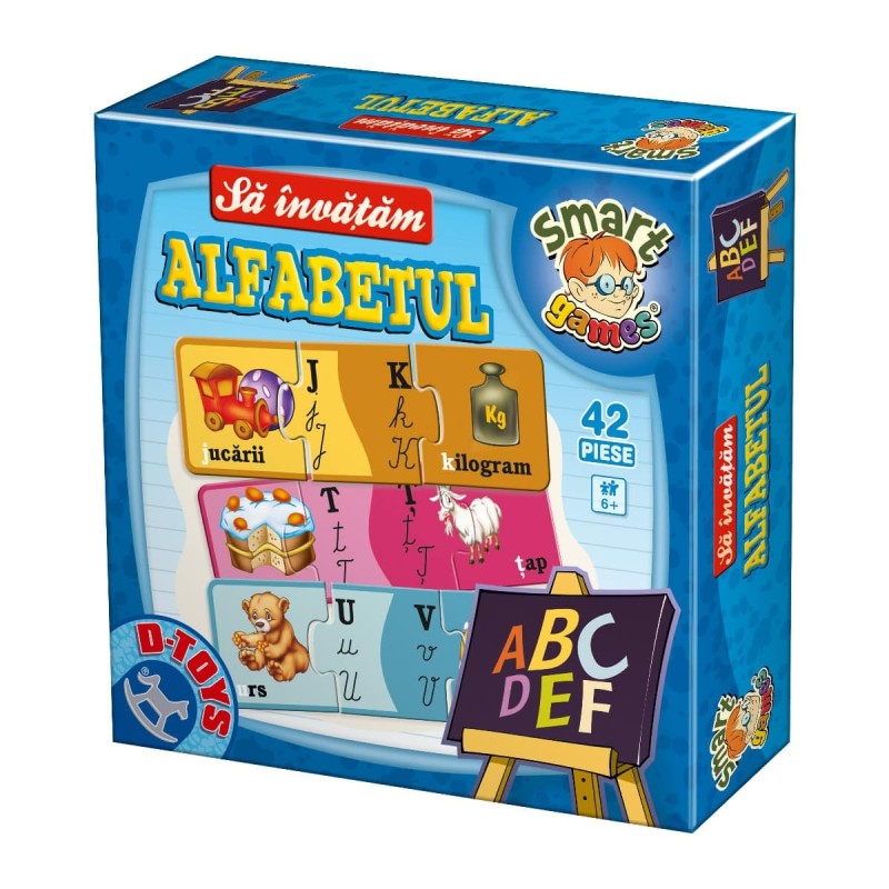 Reducere 14% - Joc Educativ, D-Toys, Sa Invatam Alfabetul, 42 Piese 1 Joc Educativ