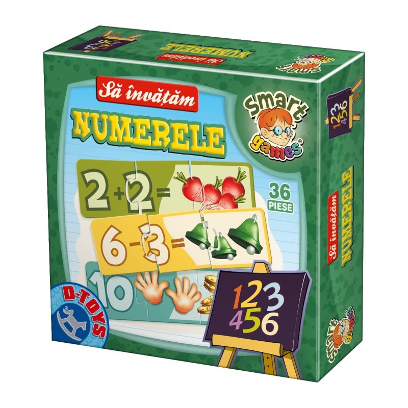 Reducere 14% - Joc Educativ, D-Toys, Sa Invatam Numerele, 36 Piese 1 Joc Educativ
