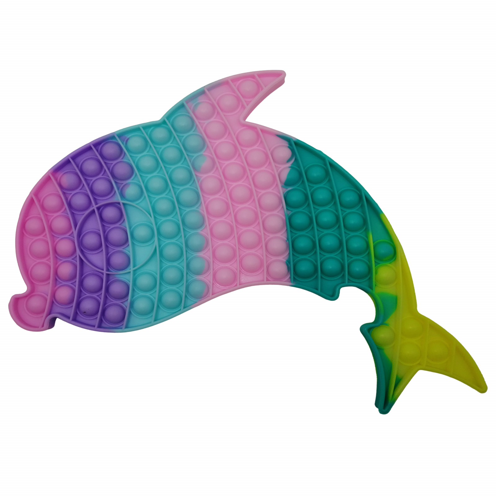 Reducere 60% - Jucaria antistres, Pop it Grand, model delfin, 41 cm, multicolor, 41x24 cm 1 Jucaria antistres