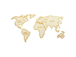 World Map In The Stripes World Map In The Stripes