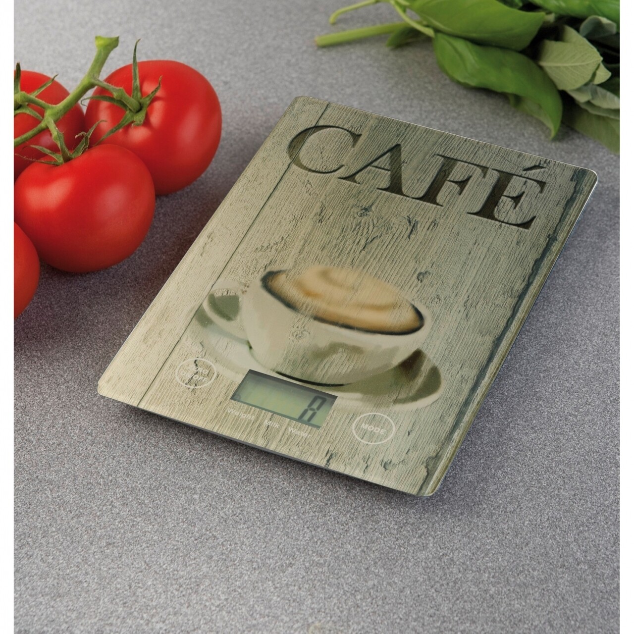 Reducere 24% - Cantar digital de bucatarie Cafe Wenko, 14 x 19.5 x 1.2 cm, sticla termorezistenta, bej 2 14 x 19.5 x 1.2 cm