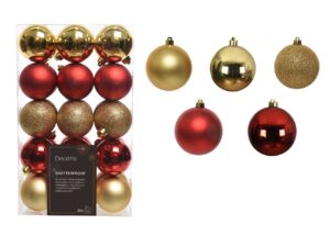 Cutie cu 30 globuri asortate Baubles