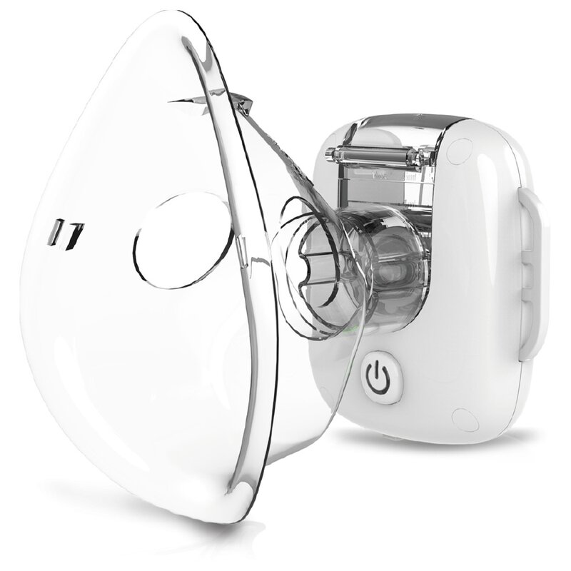 Reducere 30% - Aparat aerosoli copii, Lionelo, Nebi Air, Portabil, 2 masti incluse, Cu baterie incorporata, Autonomie de pana la 60 min., Cablu USB, >30 dB, Alb 1 Aparat aerosoli copii