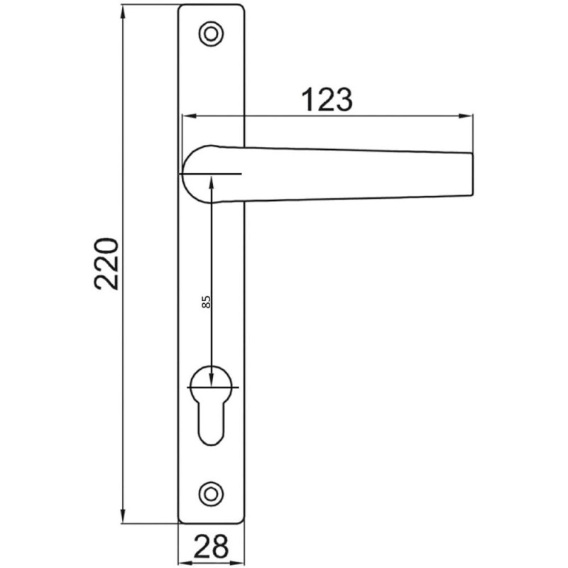 Reducere 14% - Maner cu Sild Alb Y 85, Termopan, V T110+2M5X80, GMS 1 Maner cu Sild Alb Y 85