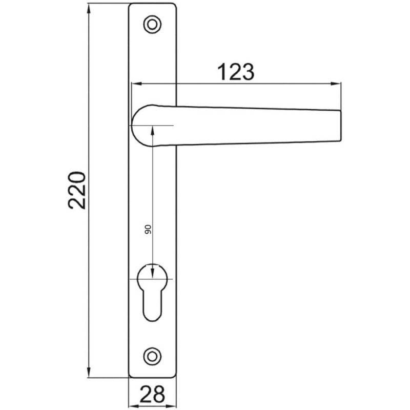 Reducere 14% - Maner cu Sild Alb, Y 90, Termopan, V T130+2M5X80, GMS 1 Maner cu Sild Alb