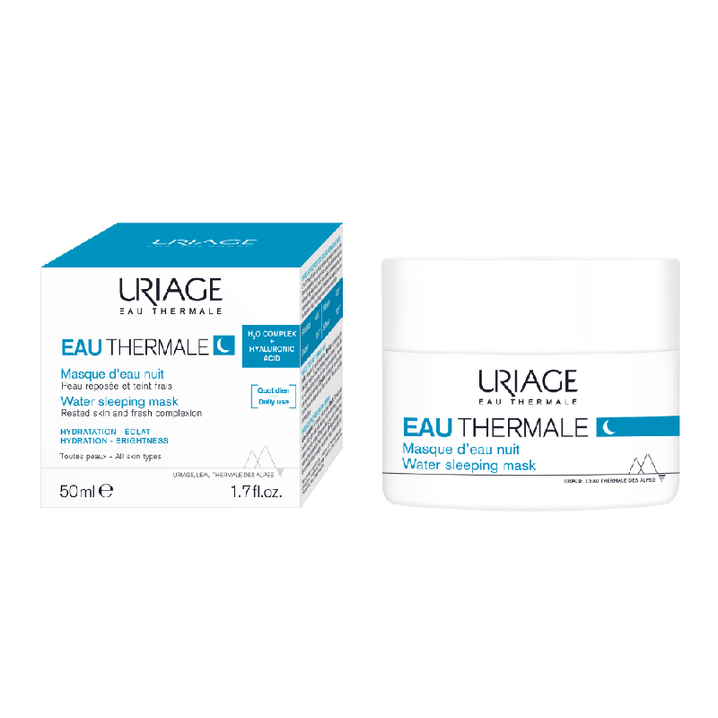 Reducere 22% - Masca hidratanta de noapte Eau Thermale, 50 ml, Uriage 1 Masca hidratanta de noapte Eau Thermale