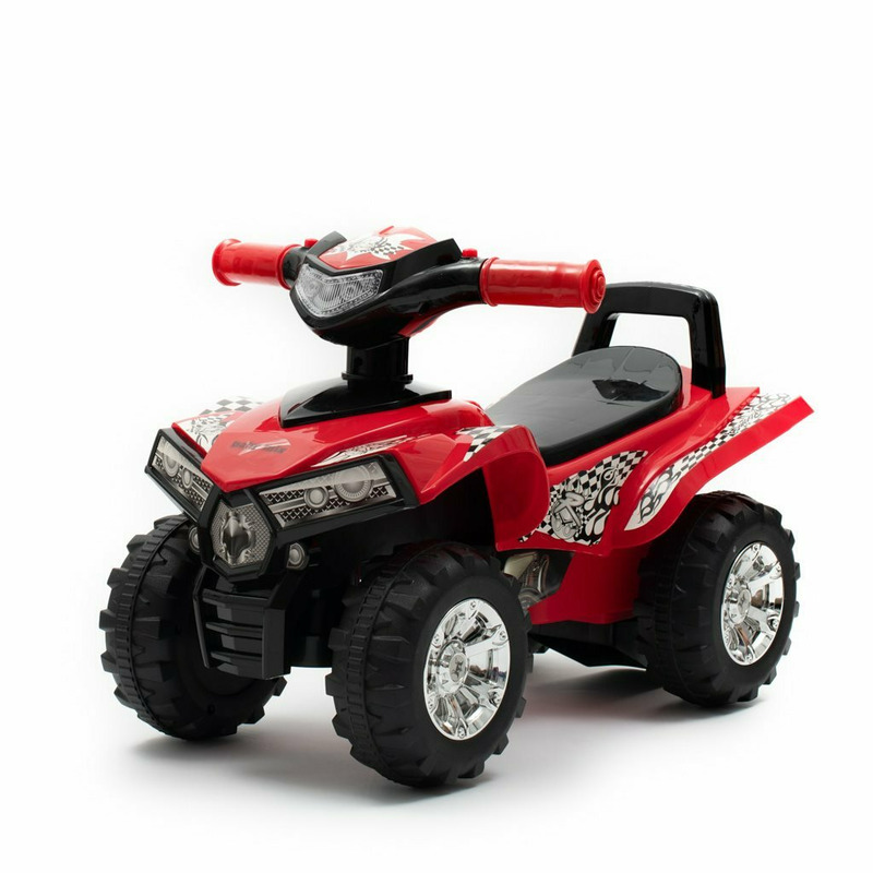 Reducere 46% - ATV copii, Baby Mix, Masinuta, Cu lumini si muzica, Fara pedale, 60 x 38 x 42 cm, Red 1 ATV copii