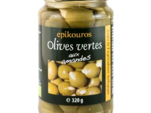 Masline Verzi Bio Umplute cu Migdale in Saramura